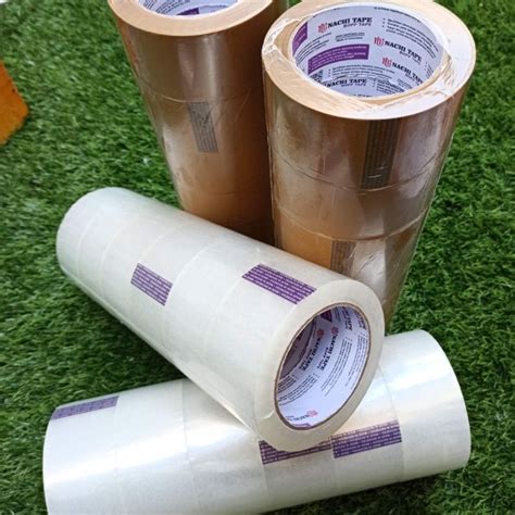 Jual Lakban Isolasi Plakban NACHI 2 Inch 48mm X 100 Yard Bening Coklat