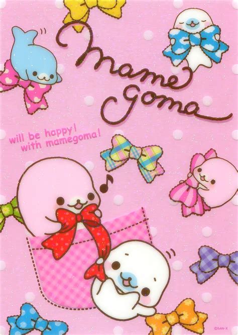 Mamegoma Kawaii Wallpaper Cute Stickers Sanrio Wallpaper