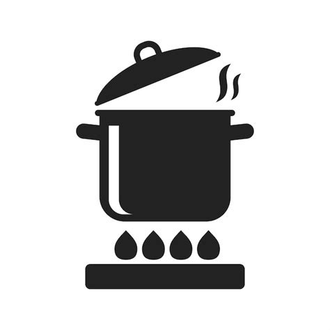 Premium Vector Cooking Pot Vector Icon On White Background