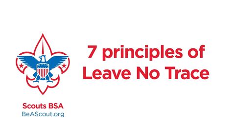 Principles Of Leave No Trace Scouts Bsa Youtube