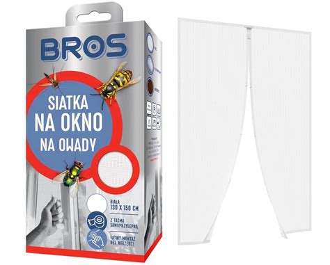 BROS SIATKA MAGNETYCZNA MOSKITIERA NA DRZWI PRZECIW OWADOM 100x220