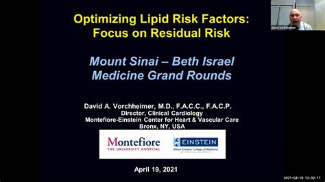 Optimizing Lipid Risk Factors Focus On Residual Risk Youtube