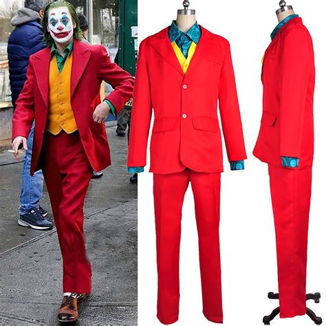 Clown Cosplay Kostüm Männer Joker Anzug Arthur Fleck Halloween Party Kostüm | Fruugo DE