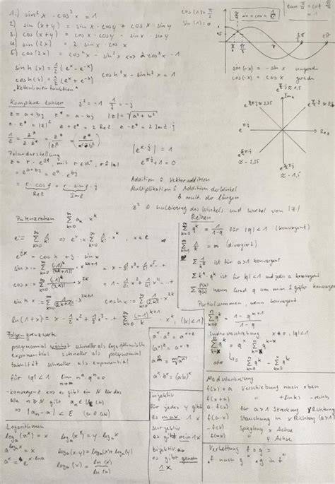 Zusammenfassung Höhere Mathematik I Studocu