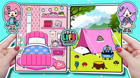 Toca Life World Quiet Book55 Camping Quiet Book Youtube