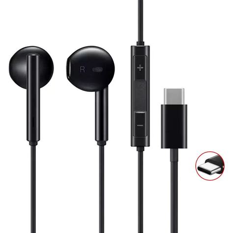 Original Huawei Cm Usb Type C Earphone Hi Res Audio Wired Control