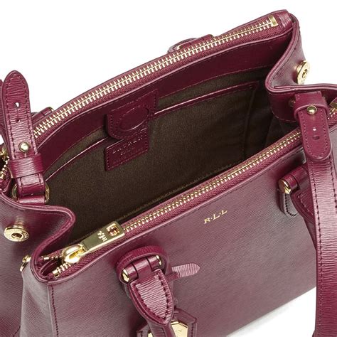 Lauren Ralph Lauren Women S Newbury Mini Double Zip Satchel Rosewood