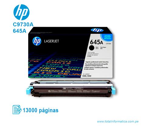 Toner Hp 645a Black C9730a Laserjet 5500 13k Pgs