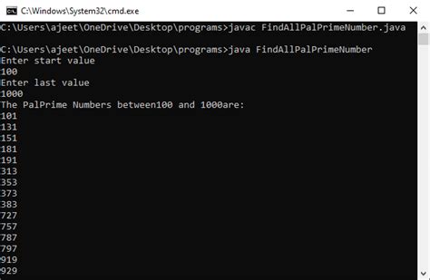 Palprime Number Java Online Tutorials Library List