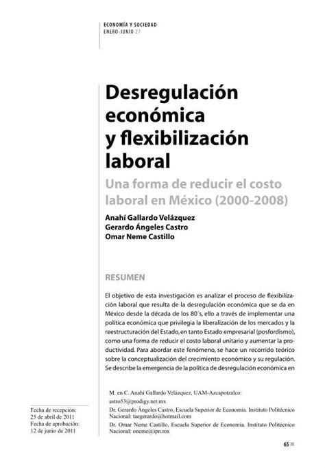 PDF desregulación económica y flexibilización laboral DOKUMEN TIPS