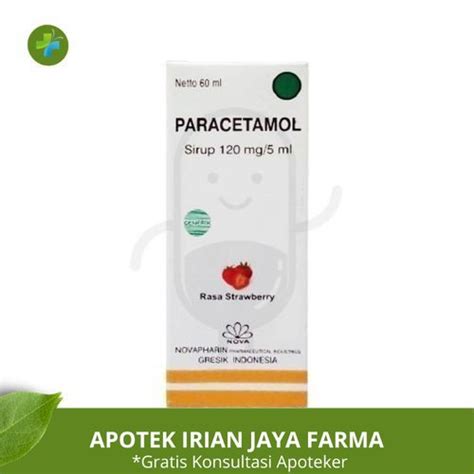 Jual Paracetamol Novapharin 120 Mg5 Ml Sirup 60 Ml Shopee Indonesia