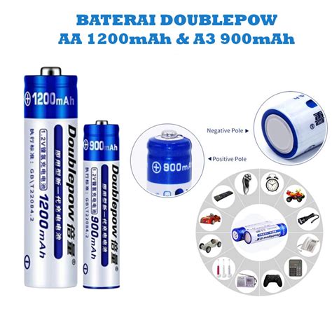 Jual Rg Baterai Doublepow Rechargeable Isi Ulang A A Mah Mah