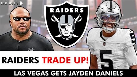 Las Vegas Raiders Trade Up For Jayden Daniels To Reunite Him W Antonio