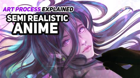 Semi Realistic Anime Inspired Art Style [PROCESS EXPLAINED] - YouTube