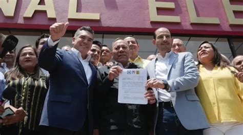 PRI PAN PRD registran al Frente Amplio por México ante el INE