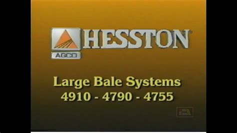 Agco Hesston Hesston Large Bale Systems 4910 4790 4755 Balers Youtube