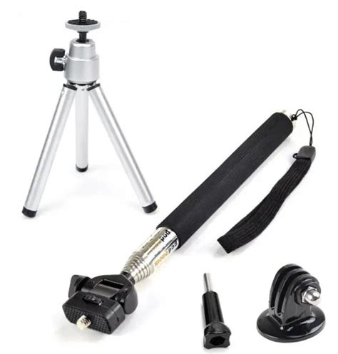 Gopro Accessories Set Mini Tripod Handheld Monopod Selfie Stick