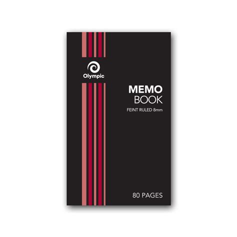 Olympic Memo Book 8mm Ruled 165x100mm 80 Pages Hamelin Brands