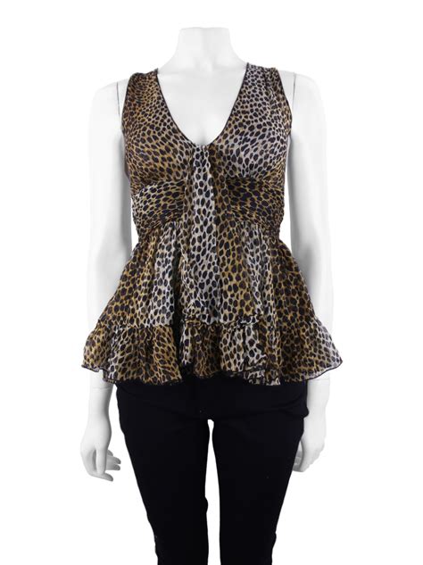 Blusa Dolce Gabbana Animal Print Original Etiqueta Única