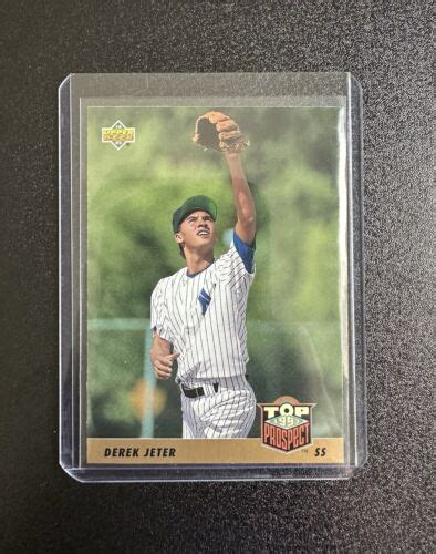 1993 UPPER DECK BASEBALL TOP PROSPECT 449 DEREK JETER RC HOF NEW YORK