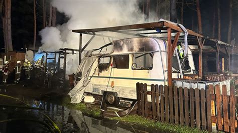 Explosion Auf Campingplatz In Gr Nheide Mann Stirbt Durch Feuer In