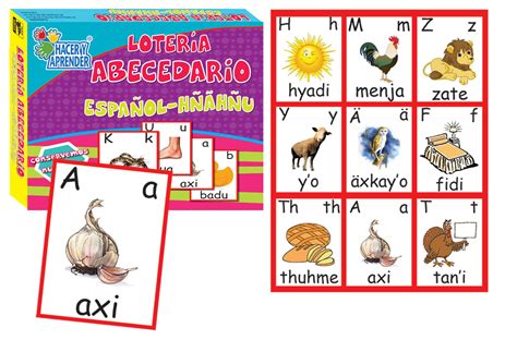 Lotería Abecedario Otomí Español Edudak