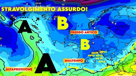 METEO STRAVOLGIMENTO INCREDIBILE MALTEMPO ARTICO CON GRAN FREDDO E