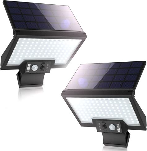 Luce Solare LED Esterno 2 Pezzi JESLED 108LED Faretto LED Da Esterno