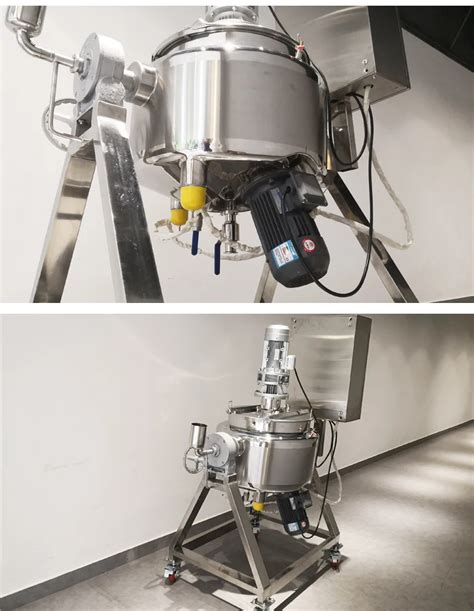 L Stainless Steel Cosmetics Mixing Tank With Bottom Homogenizer With