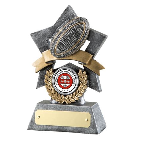 Inch Star Ball Rugby Resin Award