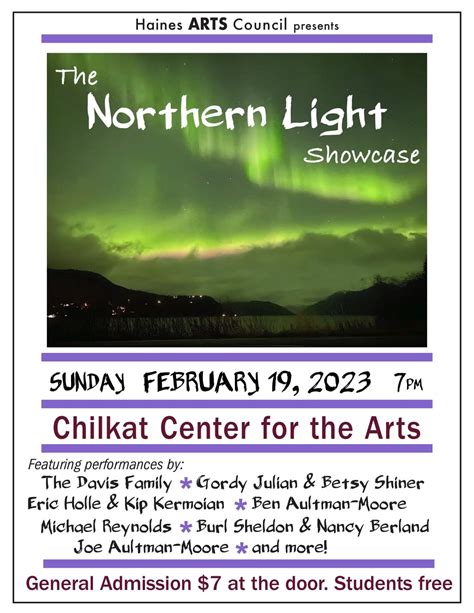 Northern Lights Showcase, 2023 - Chilkat Center for the Arts