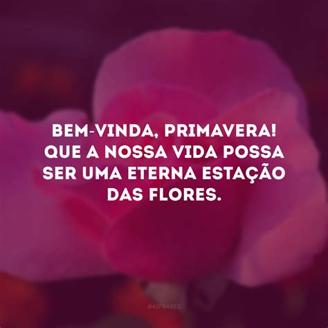 Frases De Bem Vinda Primavera Para Se Renovar Como As Flores