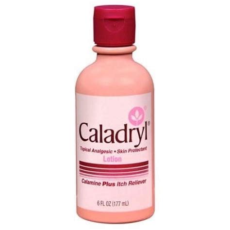 Caladryl Pink Skin Protectant Lotion Calamine Itch Reliever 6 Fl Oz