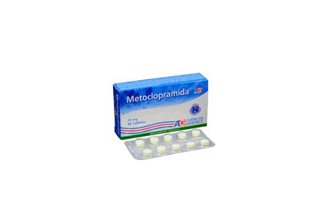 Metoclopramida Mg Caja X Tabletas American Generics Farma Chex