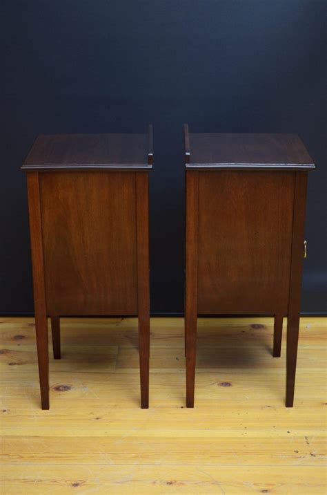 Edwardian Mahogany Bedside Cabinets S Set Of For Sale At Pamono