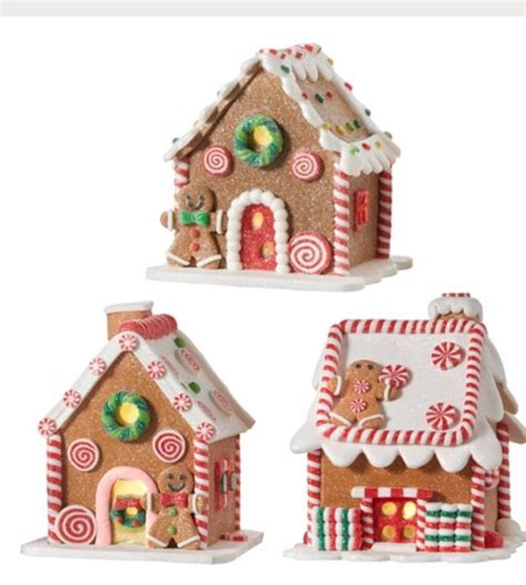 Gingerbread Lighted House Christmas Decoration Gingerbread - Etsy