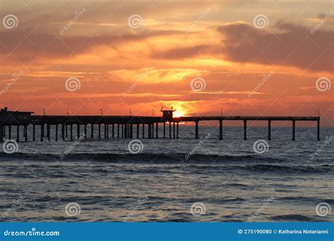 Ocean View Series - Sunset at Ocean Beach Pier Stock Photo - Image of ...