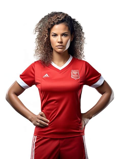 Talented Female Footballer Playing Ai Generated Premium Ai Generated