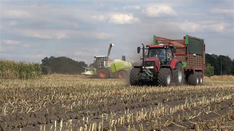 Mais Hakselen Door Loonbedrijf H Van Haarst Met Claas Jaguar En