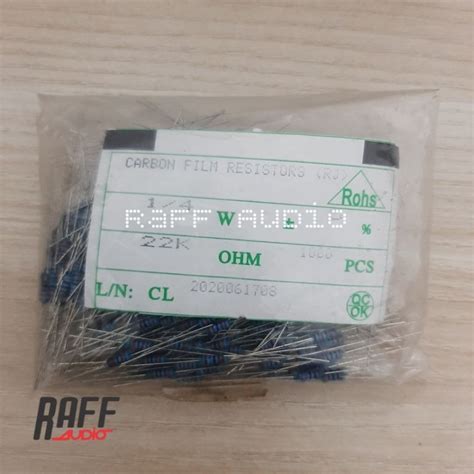 Jual 10 Pcs Resistor 22K Ohm 22 Kilo Ohm 1 4 Watt RRC Shopee Indonesia