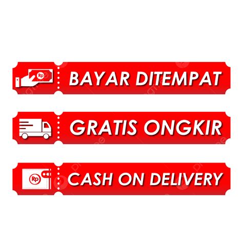 Cash On Delivery Vector Png Images Logo Gratis Ongkir Cash On Delivery