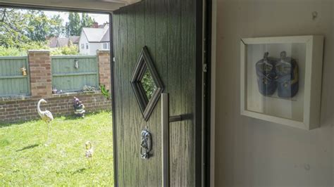 Grey Composite Front Door With Lions Head Door Knocker Ascot Thames