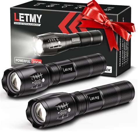 Letmy Led Tactical Flashlight Lumens Pack Walmart