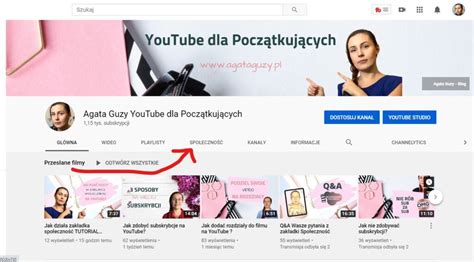 Jak pisać posty na YouTube w Zakładce Społeczność YouTube dla