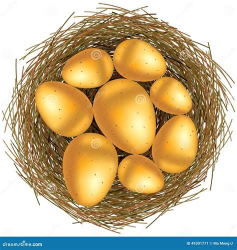 Golden Eggs Cartoon Vector 15230323