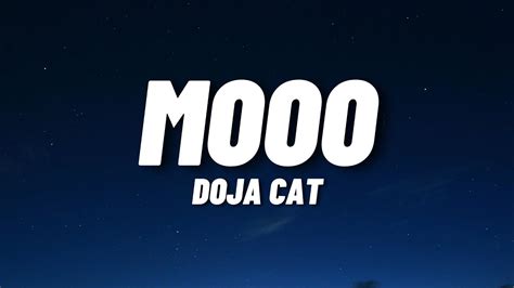 Doja Cat Mooo Lyrics Youtube