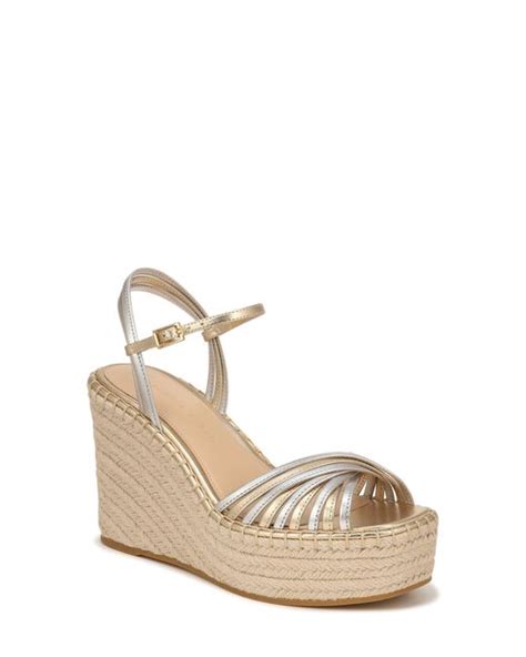 Veronica Beard Ravina Espadrille Platform Wedge Sandal In Natural Lyst