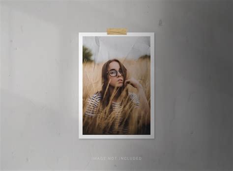 Maquettes De Cadre Photo Vertical Avec Effet Papier Psd Premium