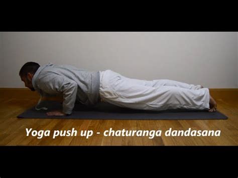 Yoga Push Up Chaturanga Dandasana YouTube