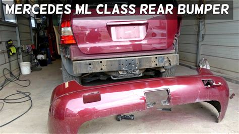 MERCEDES W163 REAR BUMPER REMOVAL REPLACEMENT ML320 ML430 ML350 ML500